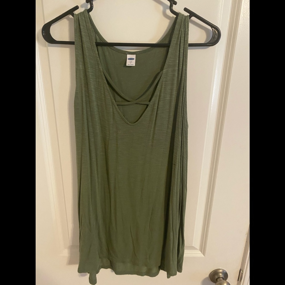 Green tank top